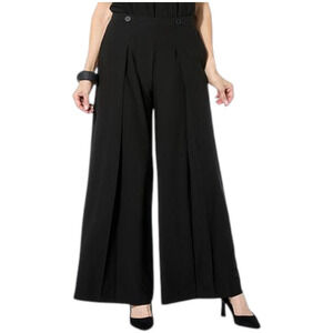 WynneLayers Women's Luxe Crepe Origami Pant Black - Regular
